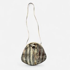 Vintage Snakeskin Crossbody Bag